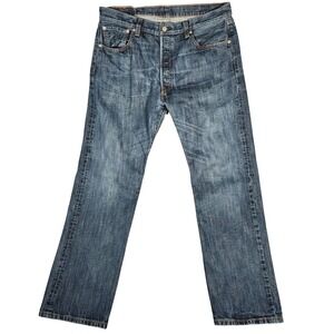 Levi's 501XX Jeans Men's 36X32 Blue Original Fit Denim Straight Leg Button Fly